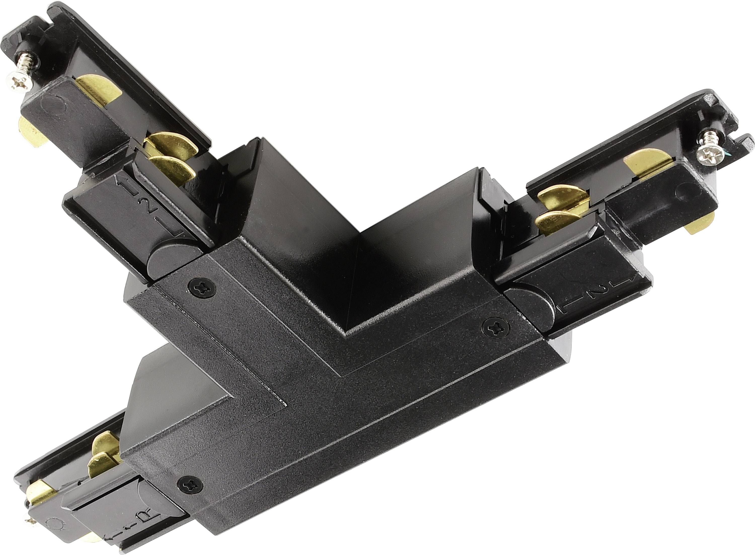 Deko Light 710531 D Line DALI Hochvolt-Schienensystem-Komponente T-Verbinder Graphitschwarz (RAL 9011)