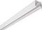 Ein weißer Stromschienenkanal für Beleuchtungssysteme mit einem schlanken, rechteckigen Profil.