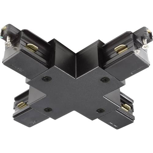 Deko Light 720029 D One Hochvolt-Schienensystem-Komponente X-Verbinder 1er Set Schwarz