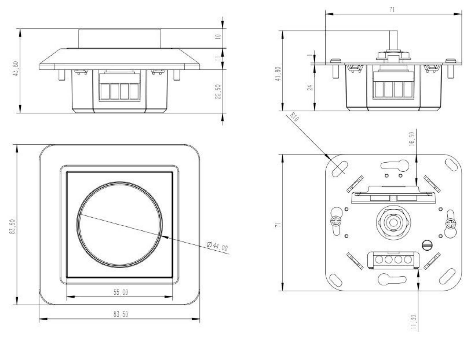 Deko Light Dimmer Phasenabschnitt 930060 Dimmer Weiß-4
