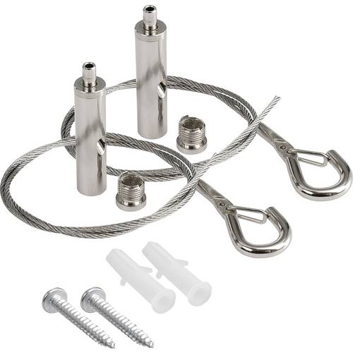 Deko Light 930713 Seilabhängung für Tri Proof Basic Hochvolt-Schienensystem-Komponente Seilabhängung Silber