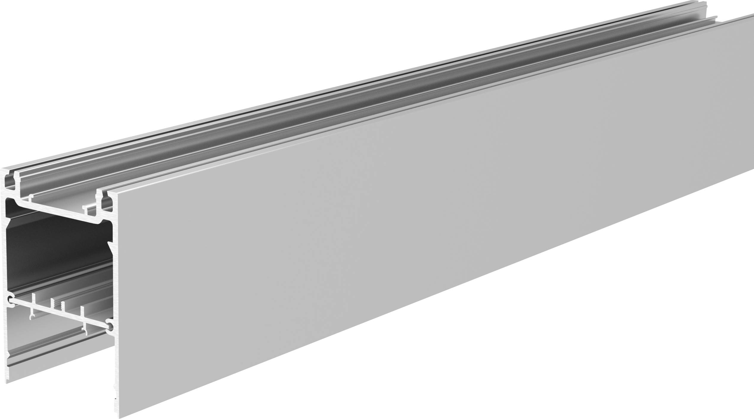 Deko Light 970578 PLANO MS Profil Aluminium (L x B x H) 2000 x 55 x 80 mm 1 St.