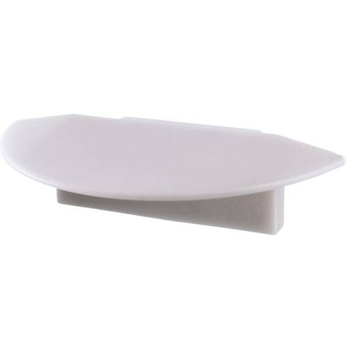 Deko Light 978101 Endkappe P-ET-01-12 Set 2 Stk, Grau Profil-Endkappe Kunststoff (L x B x H) 27 x 16 x 7 mm 1 St.