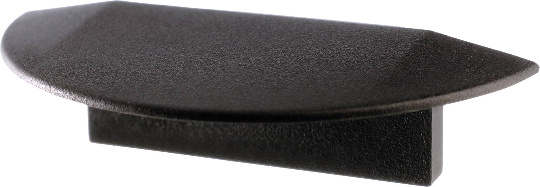 Deko Light 978102 Endkappe P-ET-01-12 Set 2 Stk, Schwarz Profil-Endkappe Kunststoff (L x B x H) 27 x 16 x 7 mm 1 St.