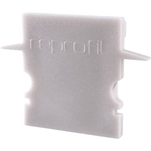 Deko Light 979071 Endkappe H-ET-02-12 Set 2 Stk, Grau Profil-Endkappe Kunststoff (L x B x H) 27 x 6 x 20 mm 1 St.