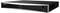 Ein schwarzer digitaler Videorecorder für Überwachungsanwendungen, mit einem USB-Anschluss vorne und einem zentralen Bedienungsknopf.