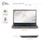 Ein schwarzer Laptop mit 15,6 Zoll Display, Abmessungen 35,7 x 22,9 x 1,9 cm und einem Gewicht von 1,6 kg. Marke 'CSL R'Evolve'.