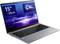 Laptop mit 15 Zoll Bildschirm, zeigt Logo und Grafik auf dem Display. Tastatur und Gehäuse sind schwarz und silberfarben.