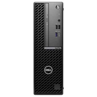Dell OptiPlex-Komplett-PC mit Lüftungsgittern, USB-Anschlüssen, Audio- und Netzschalter an der Vorderseite.