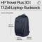 Der 'HP Travel Plus 30 l 17-Zoll-Laptop-Rucksack' wiegt 1,08 kg. Maße: 500 mm (Höhe), 330 mm (Breite), 200 mm (Tiefe).