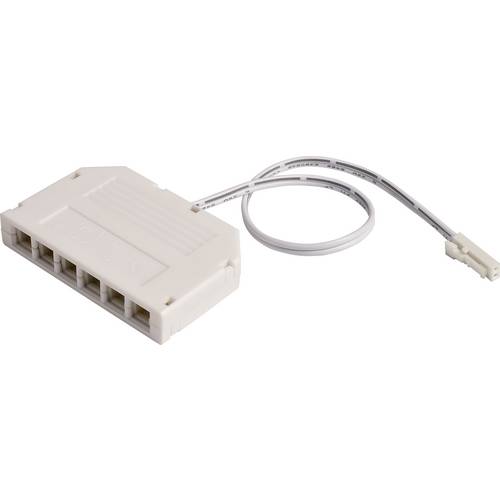 Thumbnail - Deko Light MINI-AMP 6-fach VT (1x Stecker, 6x Buchse) 20cm, 12V/24V, max 3A, IP20 940065 6fach Verteiler 20 cm Weiß