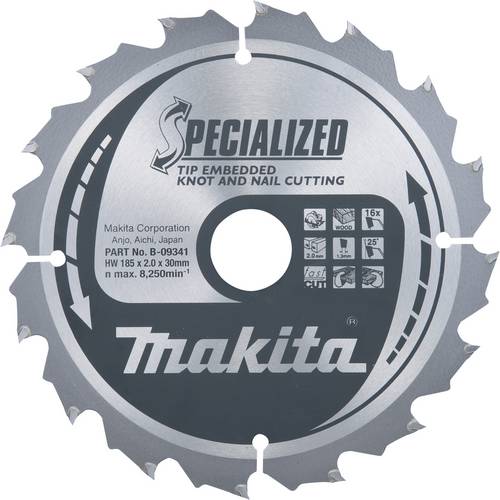 Makita S_0380_7830782 B-33087 Kreissägeblatt 355 x 30 x 2.2 mm Zähneanzahl: 24 1 St.