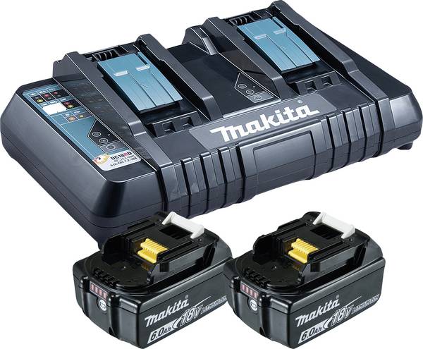 Makita 199484-8 Akku Werkzeug-Akku und Ladegerät 18 V 6.0 Ah Li-Ion