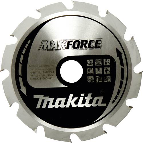 Makita B-32390 B-32390 Kreissägeblatt 190 x 30 x 1.4 mm Zähneanzahl: 60 1 St.
