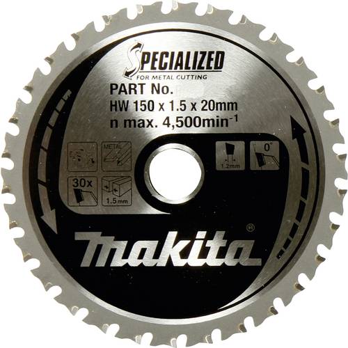 Makita B-47058 Kreissägeblatt 150 x 20 mm Zähneanzahl: 60 1 St.