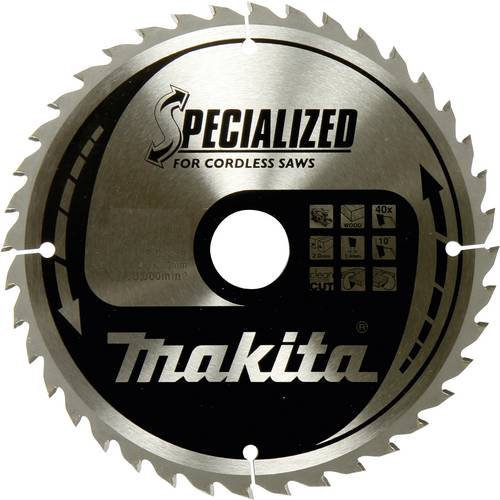 Makita Makita Specialized - Kreissägeblatt - für Holz B-32960 Kreissägeblatt 165 x 20 x 1 mm Zähneanzahl: 40 1 St.