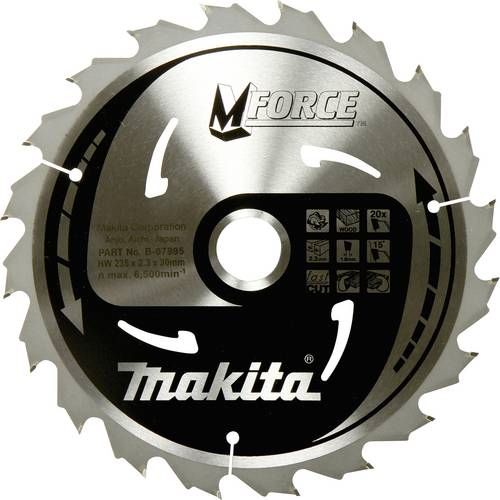 Makita B-32063 B-32063 Kreissägeblatt 235 x 30 x 1.6 mm Zähneanzahl: 24 1 St.
