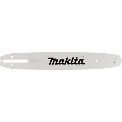 Metallschiene mit Aufschrift 'Makita', vermutlich Teil eines Motorsägensets.