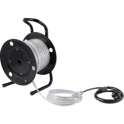 Sygonix SY-6700426 LED-Streifen mit Stecker 230 V/AC 25 m Kaltweiß 1 St.