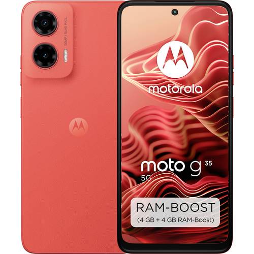 Motorola MOTO G35 128 GB Rot EEK B (A - G) 17.1 cm (6.72 Zoll) Smartphone