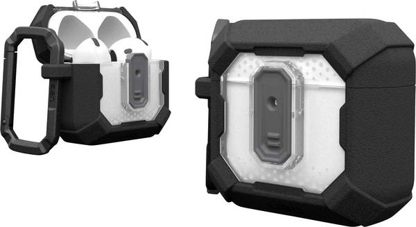 Urban Armor Gear Plasma Schutzhülle für Ladecase Apple AirPods (Gen. 4)  Schwarz, Transparent