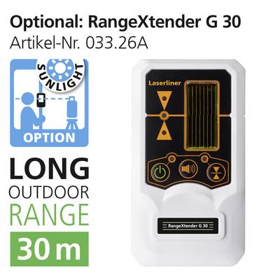'Laserliner RangeXtender G 30' Sensor zur Reichweitenerhöhung. 'Optional: RangeXtender G 30', Artikel-Nr. 033.26A. Reichweite bis 30 m.