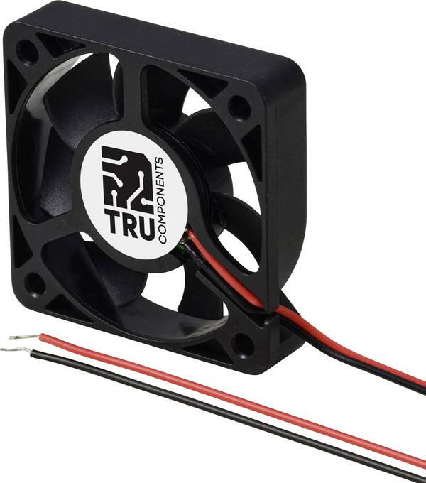 TRU COMPONENTS TC-MX5010-12V0.04A Axiallüfter 12 V/DC 13.2 m³/h (L x B x H) 50 x 50 x 10 mm
