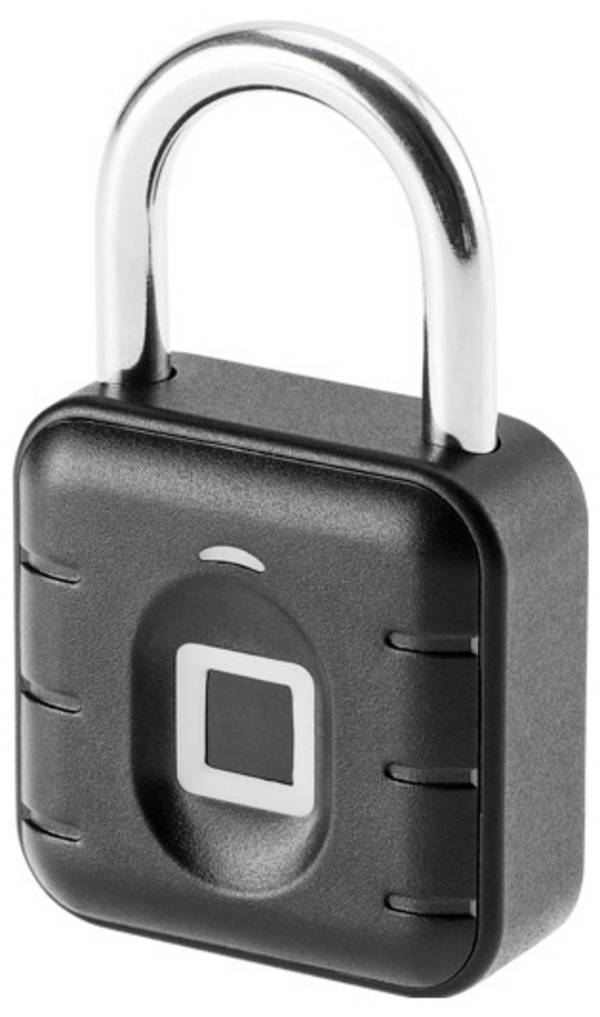 Cimco 170255 Vorhängeschloss 45 mm    Schwarz Fingerabdruckschloss