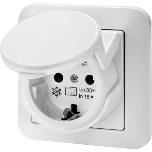 Thumbnail - Gewiss GW95524 Unterputz-Fehlerstrom-Sicherheitssteckdose IP44 Mehrfarbig