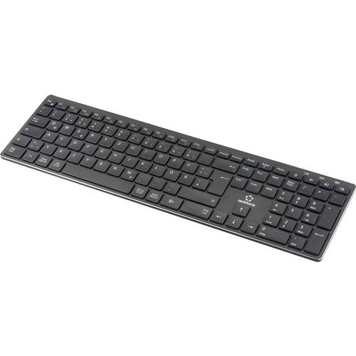 Renkforce RF-ARKB-400 Bluetooth® Tastatur Deutsch, QWERTZ Schwarz Wiederaufladbar