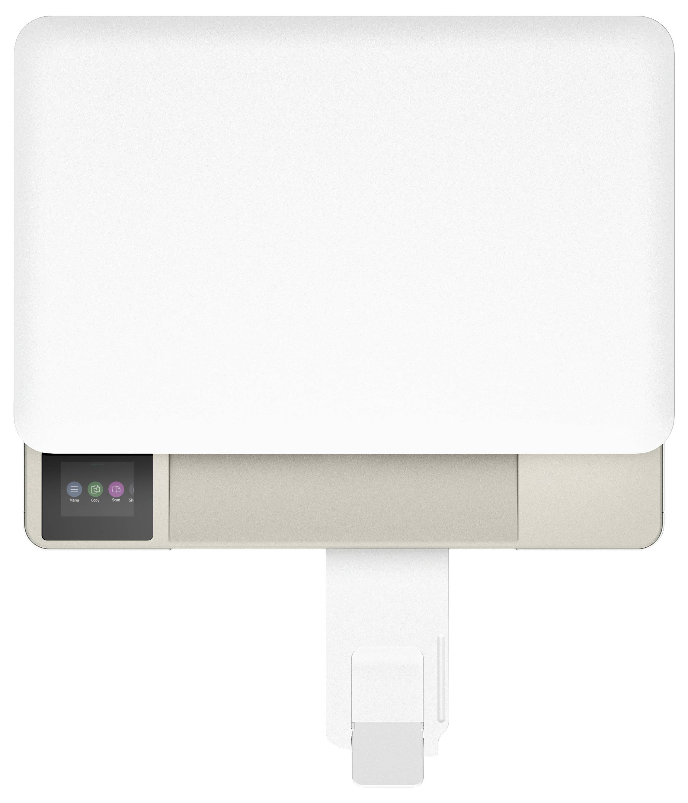 Ein moderner Sanitärspender mit digitalem Display, das Symbole für Einstellungen zeigt.