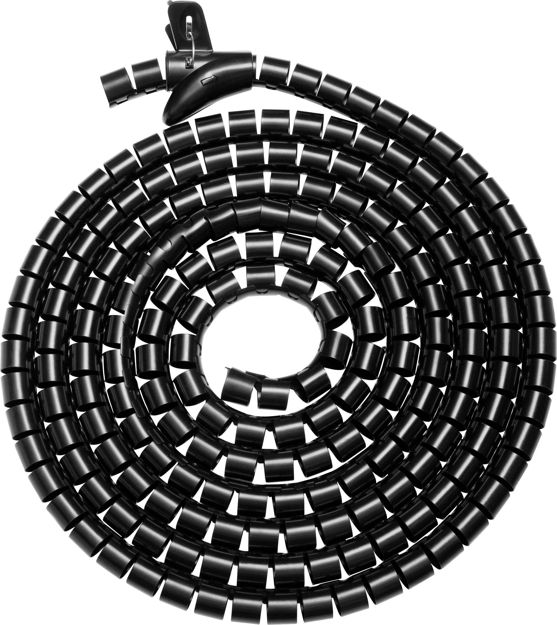 SpeaKa Professional Kabel-Bündelschlauch Polyurethan (PE) Schwarz (Ø x L) 30 mm x 1 m 1 St. SP-13402976