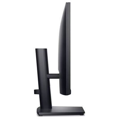 Seitenansicht eines modernen Computermonitors mit schlankem Design auf einem stabilen Standfuß.