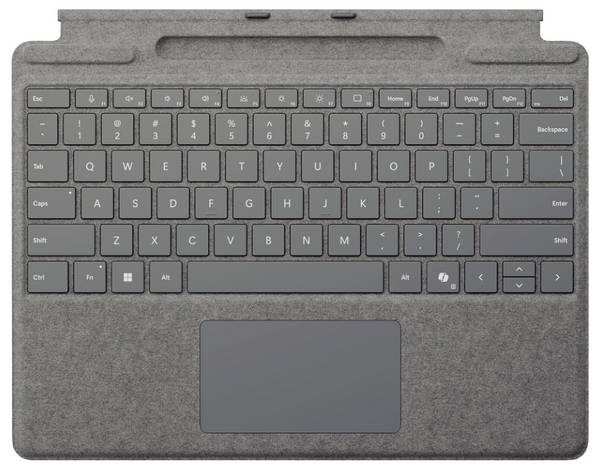 Microsoft Surface Pro Keyboard (CH-Layout) Platin Tablet-Tastatur Passend für Marke (Tablet): Microsoft Windows® Surface Pro 8, Surface Pro 9