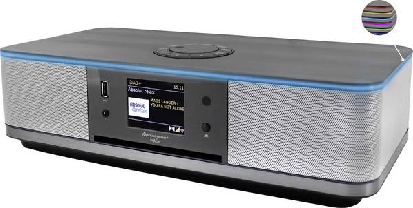 soundmaster ICD2023SW Internet CD-Radio Internet, DAB+, UKW DAB+, UKW, Internetradio, WLAN, Bluetooth®, CD, MP3, AUX  Spotify Schwarz