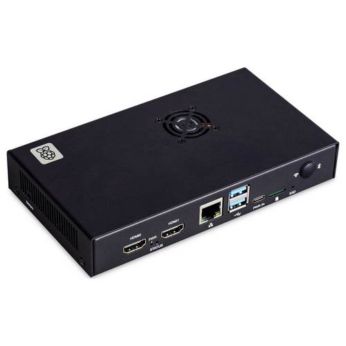 Thumbnail - Raspberry Pi® SBC-Gehäuse Passend für (Entwicklungskits): Raspberry Pi® inkl. aktiven Kühler Schwarz