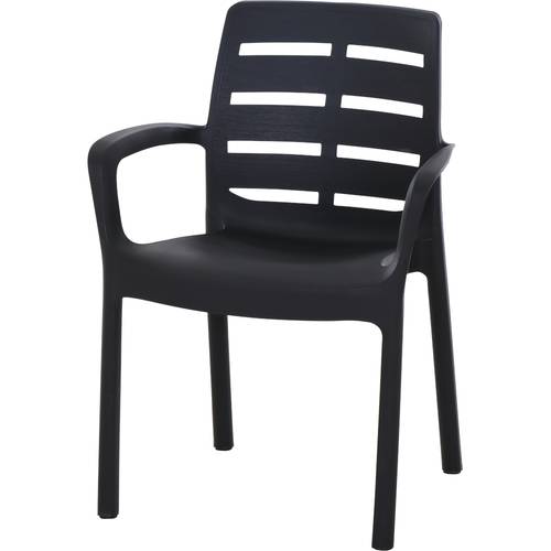 Progarden Borneo 1770 Gartenstuhl Kunststoff Anthrazit