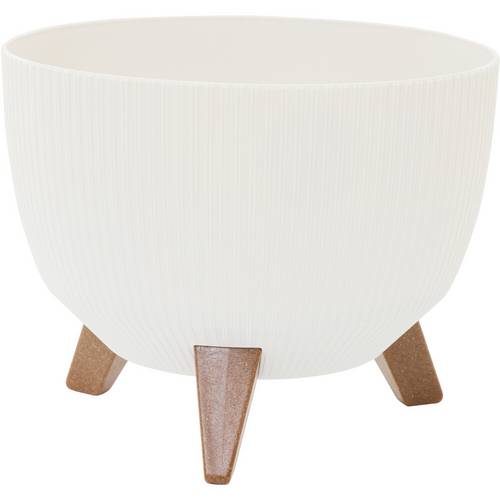 Siena Garden OSLO STRIPE LA957-05 Pflanzgefäß Polypropylen Weiß