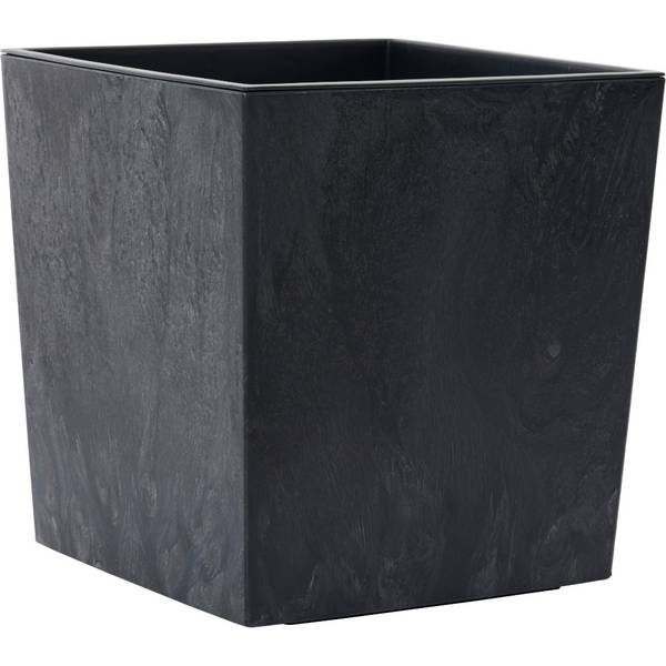 Siena Garden NIZZA STONE LA553-71 Pflanzgefäß Polypropylen Beton-Optik, Schwarz