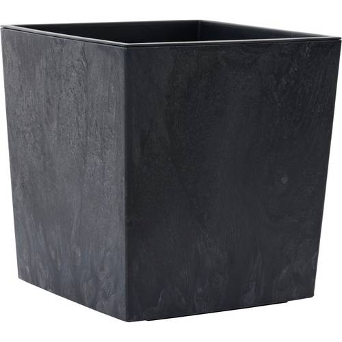 Siena Garden NIZZA STONE LA554-71 Pflanzgefäß Polypropylen Beton-Optik, Schwarz