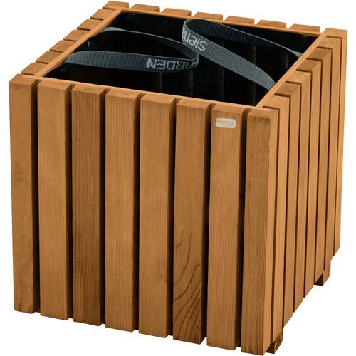 Siena Garden Oskar U76257 Pflanzkasten Kiefernholz, Vlies Braun