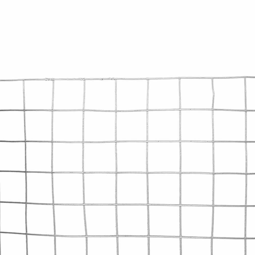Ein engmaschiger Drahtzaun mit quadratischen Maschen.
