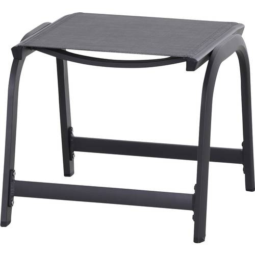 Thumbnail - Siena Garden Tesoro M29540 Gartenhocker Aluminium Anthrazit (matt), Schwarz, Silber