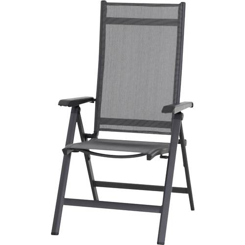 Siena Garden Tesoro M29543 Gartenstuhl Aluminium, Kunststoff Anthrazit (matt), Schwarz, Silber