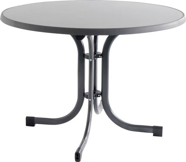 Siena Garden  T60678 Gartentisch Stahl, Melamin Anthrazit (matt), Schiefer, Antik