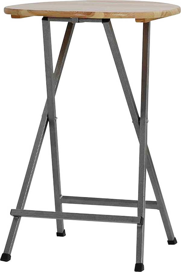 FUNSTAR  101741 Gartentisch Stahl, Kiefernholz Grau, Natur