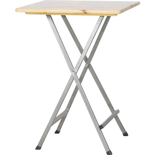 Thumbnail - FUNSTAR 101735 Gartentisch Stahl, Kiefernholz Grau, Natur