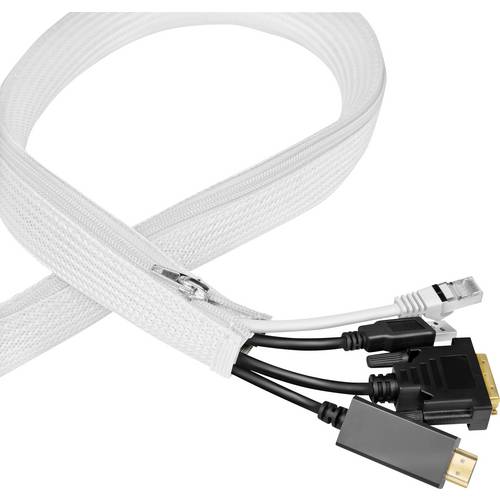 LogiLink KAB0091 KAB0091 Kabelschlauch 35 mm (max) Weiß 5 m