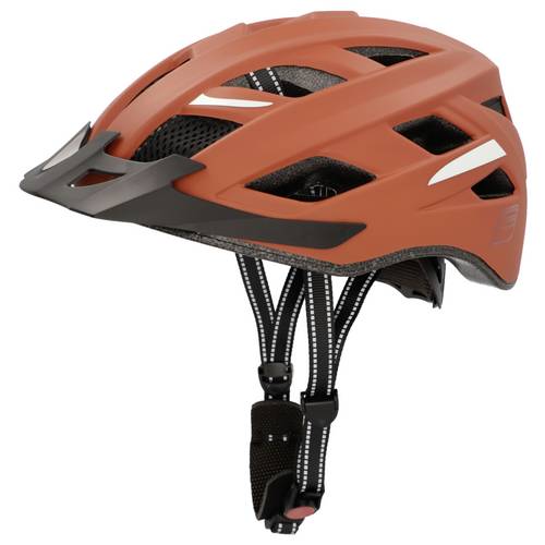 FISCHER FAHRRAD Urban Plus Miami Fahrrad-Helm Rost-Braun Konfektionsgröße=S/M Kopfumfang=52-59 cm