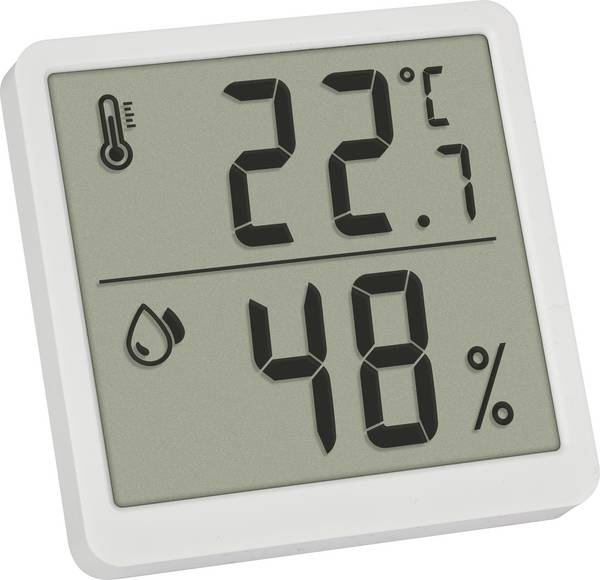 TFA Dostmann Digitales Thermo-Hygrometer Thermo-/Hygrometer Weiß 1 St.